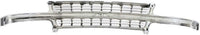 Front Grille Chrome Shell With Cross Bar Insert + Headlights + Park Lamp Right & Left Side Direct Replacement Compatible With 2000-2006 Chevrolet Tahoe/Chevrolet Suburban GM1200442