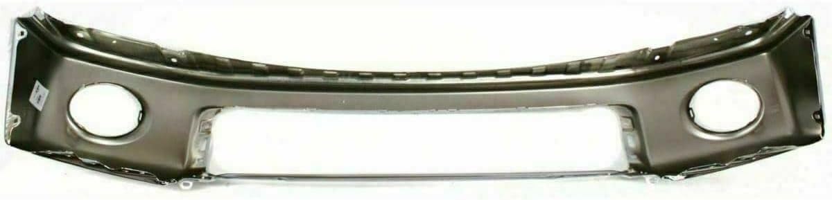 Front Bumper Face Bar Chrome Steel + Upper Cover Primed + Support Brackets Left Driver & Right Passenger Side Direct Replacement Compatible With 2007-2013 Toyota Tundra TO1002182