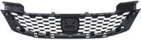 Front Bumper Upper Grille Painted Black Shell And Insert Direct Replacement Compatible With 2013-2015 Honda Accord HO1200217 71121T3LA01