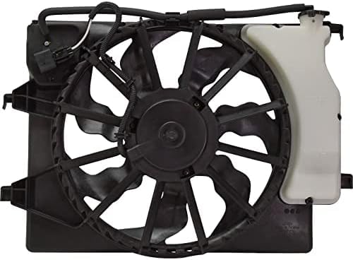Front Radiator Single Fan Assembly Direct Replacement Compatible with 2018-2022 Hyundai Accent / 2018-2023 Kia Roi HY3115161 25380H9050