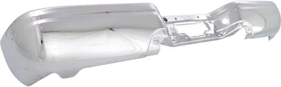 Step Bumper Face Bar Chrome Steel Direct Replacement Compatible With 1997-2003 Ford F-150/2004 Heritage / 1999-2007 Ford F-Series Super Duty FO1102304 XL3Z17906CB YC3Z17906GA
