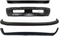 Front Bumper Primed Steel + Upper + Valance Textured + Lower Cover Direct Replacement Compatible with 1994-2001 Dodge Ram 1500/1994-2002 Ram 2500 3500 CH1000160 CH1002173 CH1002259