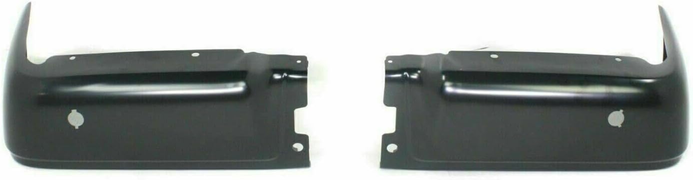 AUTOS PARTS PLUS Rear Bumper Step Pad Primed With Towing Package & Object Sensor Holes + End Caps Left Driver and Right Passenger Side Direct Replacement Compatible With 2009-2014 Ford F-150 FO1102373