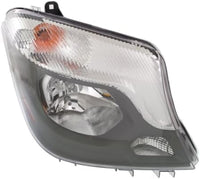 Set Of 2 Front Head Light Assembly Plastic Left Driver & Right Passenger Side Direct Replacement Compatible With 2014-2018 Mercedes Benz Sprinter 2500/3500 MB2502221 MB2503221