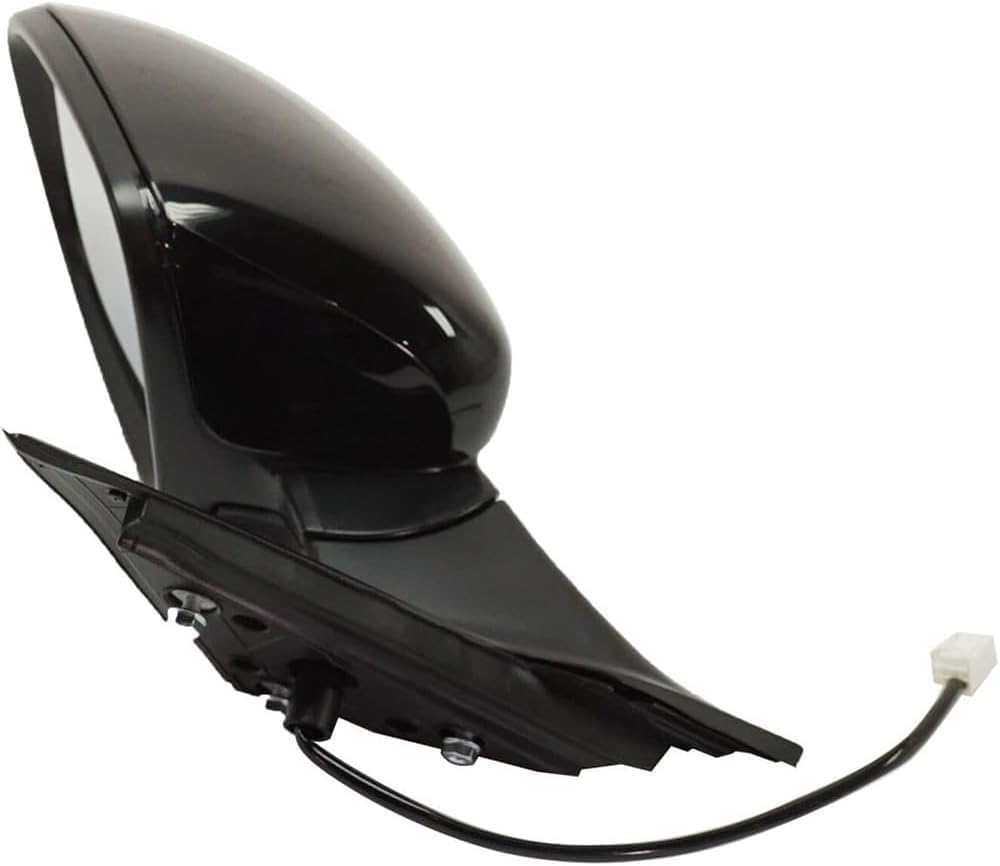 Front Power Mirror Manual Folding Non-Heated Primed Left Driver Side Direct Replacement Compatible With 2018-2022 Honda Accord HO1320328 76258TVAA02 76251TVAA01ZJ