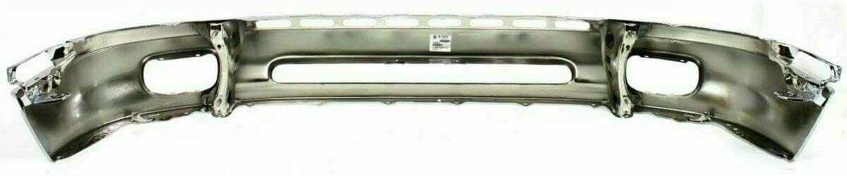 Front Bumper Chrome Steel + Molding Primed + Brackets Left Driver & Right Passenger Side Direct Replacement Compatible With Toyota Tundra 2000-2006 TO1002170 TO1002170 TO1087109