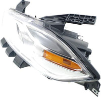 Front Head Light Assembly Halogen Chrome Interior Left Driver Side Direct Replacement Compatible With 2013-2015 Dodge Dart 68081389AL-PFM REPD100162