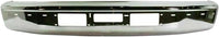 Front Bumper Chrome Steel + Mounting Brackets + Molding Centre + Right & Left Side Direct Replacement Compatible With 1992-1997 Ford F-Series / 1992-1996 Bronco FO1067108