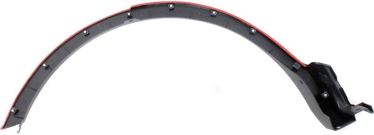 Rear Wheel Opening Molding Textured Left Driver Side Direct Replacement Compatible with 2013-2015 Toyota RAV4 TO1790105 756060R030