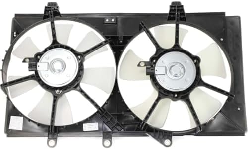Front Dual Fan Shroud Assembly Direct Replacement Compatible with 2004-2005 Dodge Neon CH3115137 5019210AA