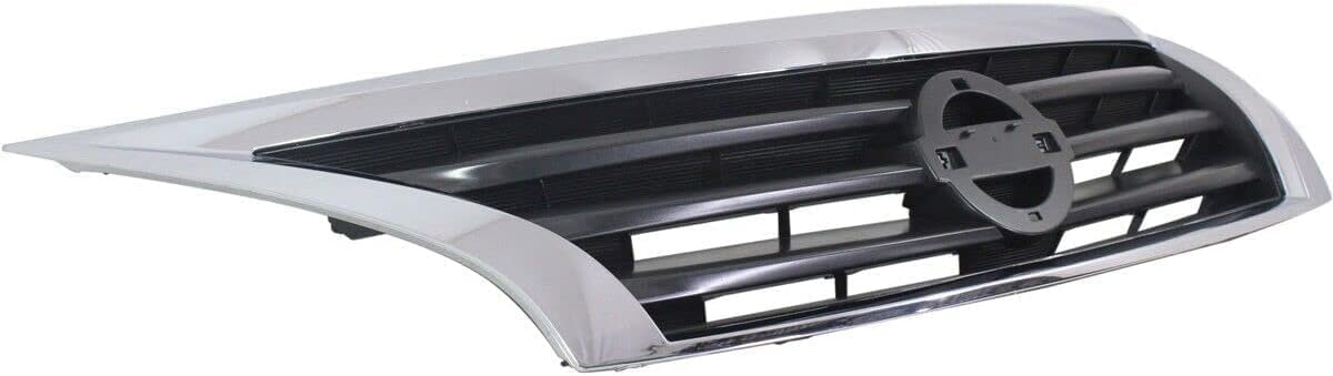 Front Grille Chrome Shell/Black Insert Direct Replacement Compatible With 2013-2015 Nissan Altima NI1200250 623103TA0A