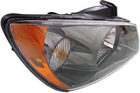 Set Of 2 Front Head Light Assembly Plastic Left Driver & Right Passenger Side Direct Replacement Compatible With 2004-2006 Kia Spectra KI2503117 KI2502117 921022F230 921012F230