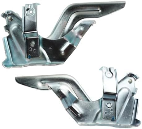 Set of 2 Front Hood Hinge Steel Left Driver & Right Passenger Side Direct Replacement Compatible with 2018-2023 Nissan Kicks NI1236193 NI1236192 654005RB0A 654015RB0A