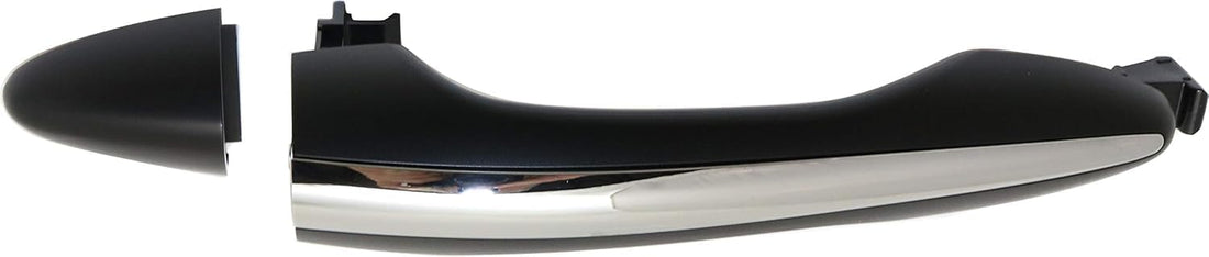Front Exterior Door Handle + Cover Primed Right Passenger Side with Chrome Trim Without Keyhole Direct Replacement Compatible with 2012-2015 Kia Optima 826514C010-PFM 826622T000