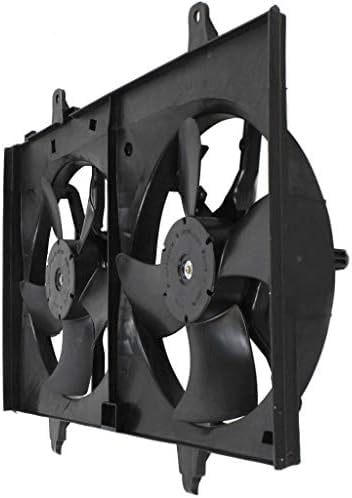 Front Radiator Dual Cooling Fan Assembly Plastic Direct Replacement Compatible with 2003-2007 Nissan Murano NI3115124 21481CA00B