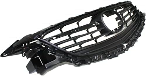 Front Grille Assembly Textured Gray Shell and Insert Plastic Direct Replacement Compatible With 2014-2017 Mazda 6 MA1200192 GHP950712E