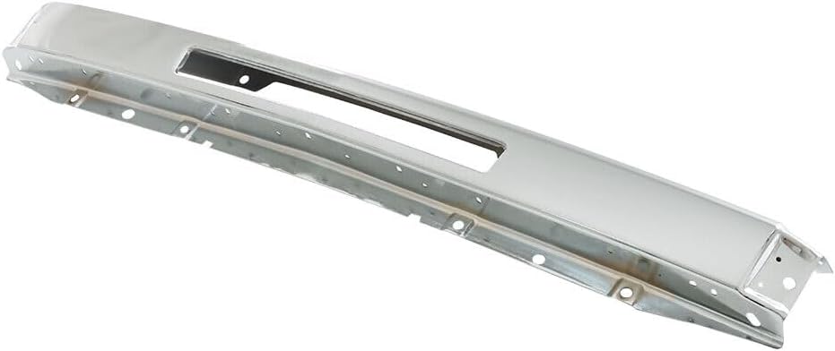Front Bumper Impact Bar Chrome Steel Direct Replacement Compatible With 2009-2013 Chevrolet Silverado 1500/2007-2010 2500 3500 GM1002831 15941850