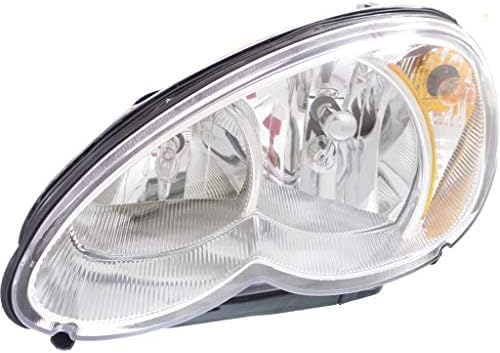 Set Of 2 Front Head Light Assembly Halogen Right Passenger & Left Driver Side Direct Replacement Compatible With 2006-2010 Chrysler PT Cruiser CH2502164 CH2503164 5116043AF 5116042AF