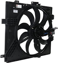 Front Radiator Cooling Fan Assembly Plastic Direct Replacement Compatible with 2012-2019 Nissan Versa / 2014-2019 Note NI3115143 214819KK0A