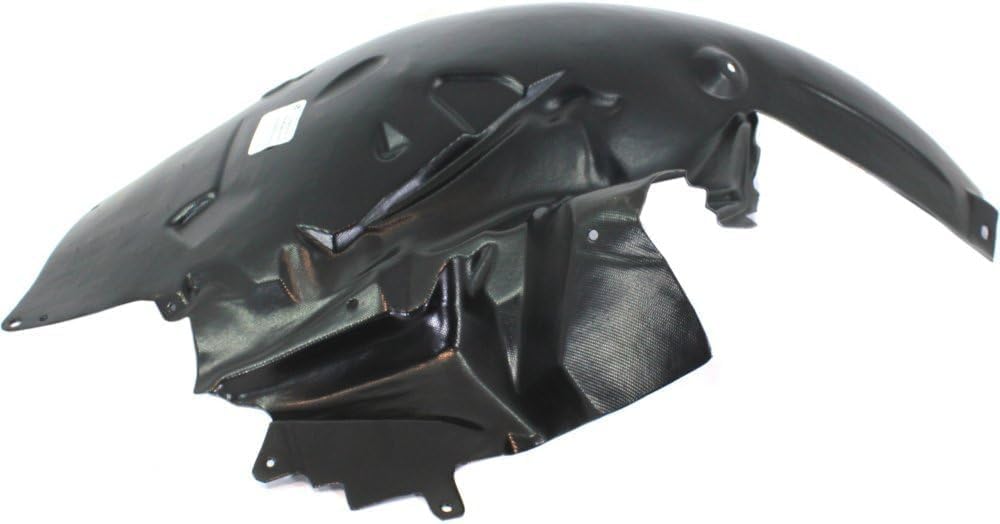 Front Section Fender Liner Right Passenger Side Direct Replacement Compatible With 2004-2010 Audi A8 Quattro AU1249116 4E0821172P
