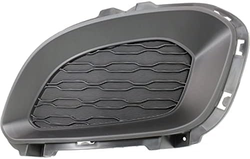 Set Of 2 Front Fog Light Cover Primed Plastic Right Passenger & Left Driver Side Direct Replacement Compatible With 2012-2015 Kia Rio KI1039122 KI1038122 865241W200 865231W200