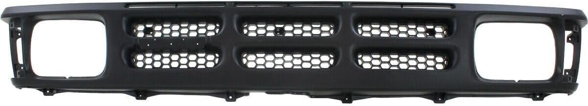 Front Grille Primed Shell And Insert Plastic Direct Replacement Compatible With 1990-1993 Mazda Pickup MA1200127 UE5750710