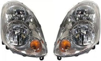 Set Of 2 Front Head Light Assembly Halogen Right Passenger & Left Driver Side Direct Replacement Compatible With 2003-2004 Infiniti G35 IN2503112 IN2502112 26010AC025 26060AC025