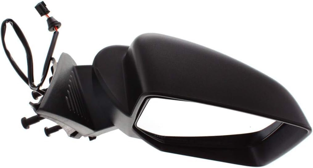 Front Power Mirror Manual Folding Heated Textured Right Passenger Side Direct Replacement Compatible With 2008-2012 Jeep Liberty CH1321287 57010078AF