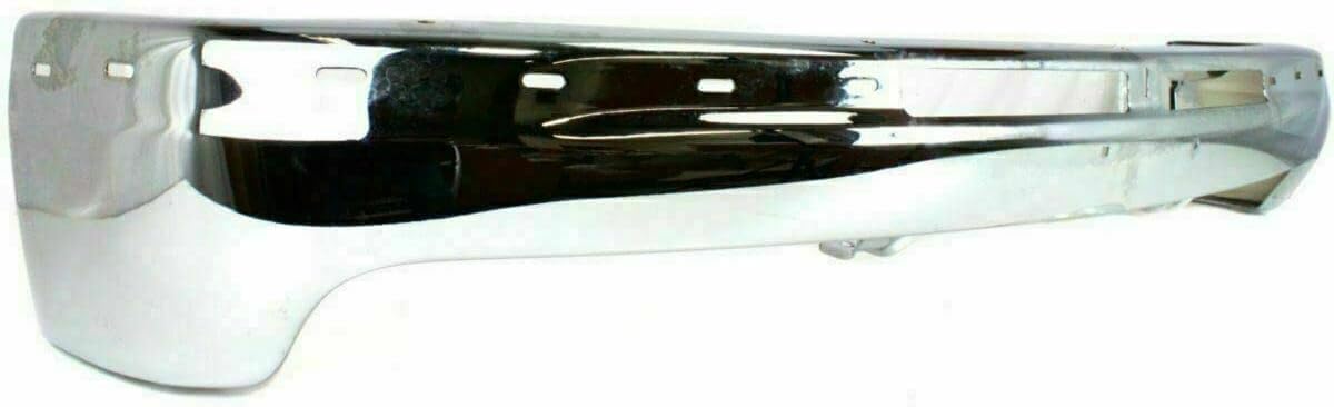 AUTOS PARTS PLUS Front Bumper Chrome Steel With Brackets + Upper Cover Textured + Lower Valance Direct Replacement Compatible With 2001-2002 Chevrolet Silverado 2500HD 3500 GM1051106 GM1092167