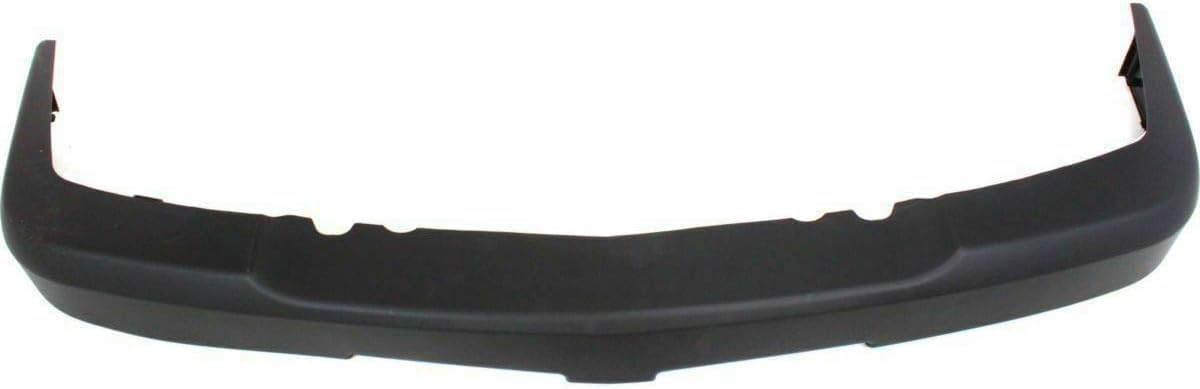 Front Bumper Chrome + Upper Cover Textured + Outer Brackets Left Driver & Right Passenger Side Direct Replacement Compatible With 2003-2006 Chevrolet Silverado 1500 2500HD 3500
