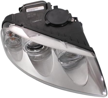 Set Of 2 Front Head Light Assembly Plastic Left Driver & Right Passenger Side Direct Replacement Compatible With 2004-2007 Volkswagen Touareg VW2503132 VW2502132