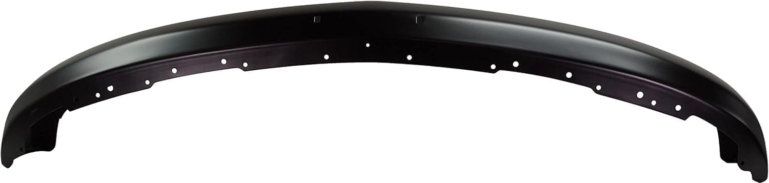 Front Bumper Primed Steel Without Pad Holes Direct Replacement Compatible With 1996-2002 Chevrolet Express/GMC Savana Van 1500/2500 / 3500 GM1002810 15075738