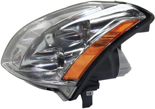 Set Of 2 Front Head Light Assembly Plastic Left Driver & Right Passenger Side Direct Replacement Compatible With 2004-2006 Nissan Maxima NI2502183 NI2502150 NI2503183 NI2503150