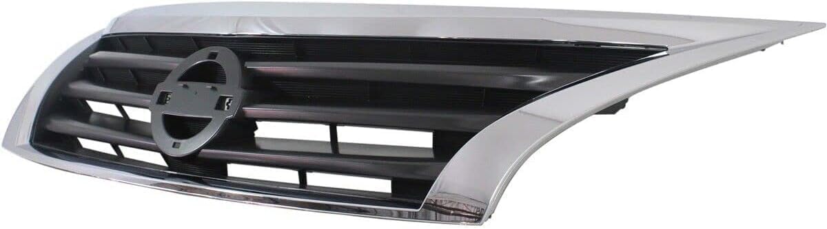 Front Grille Chrome Shell/Black Insert Direct Replacement Compatible With 2013-2015 Nissan Altima NI1200250 623103TA0A