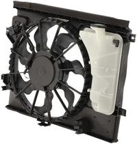 Front Radiator Fan Assembly with Resistor Direct Replacement Compatible with 2010-2013 Kia Soul KI3115134 253802K600 25380B2000