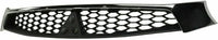 Front Grille Assembly Texture Black Insert With Chrome Molding Plastic Direct Replacement Compatible With 2016-2017 Mitsubishi Lancer MI1200267 7450B019