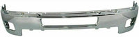 Front Bumper Chrome Steel + Lower Valance Air Deflector + Extension Textured Direct Replacement Compatible With 2011-2014 Chevrolet Silverado 2500HD 3500HD GM1095195 GM1092213
