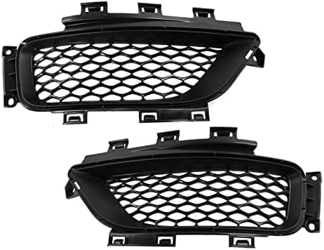 Set Of 2 Front Bumper Grille Primed Plastic Right Passenger & Left Driver Side Direct Replacement Compatible With 2015-2022 Chrysler 300 CH1039193 CH1038193 68231612AA 68231613AA