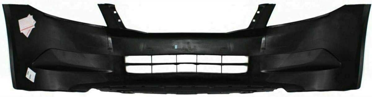 Front Bumper Cover Primed without Fog Light Holes Direct Replacement Compatible With 2008-2010 Honda Accord HO1000254 04711TA0A90ZZ