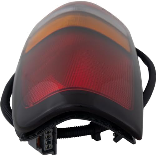 Tail Light Lens And Housing Fleetside Right Passenger Side Direct Replacement Compatible With 2004-2007 GMC Sierra 1500 2500HD 3500 GM2801177 19169022
