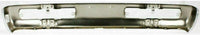 AUTOS PARTS PLUS Front Bumper Chrome Steel + Fog Light Molding + Signal Lamp Assembly Left Driver & Right Passenger Side Direct Replacement Compatible With 1996-1997 Nissan Pickup NI1002127 NI1038101