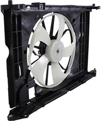 Front Radiator Cooling Fan Assembly Plastic Direct Replacement Compatible with 2009-2013 Toyota Corolla TO3115156 167110T040-PFM