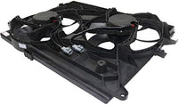 Front Radiator Cooling Dual Fan Plastic Direct Replacement Compatible with 2008-2010 Saturn Vue / 2012 Chevrolet Captiva Sport GM3115218 89019135-PFM,89019138,89019134