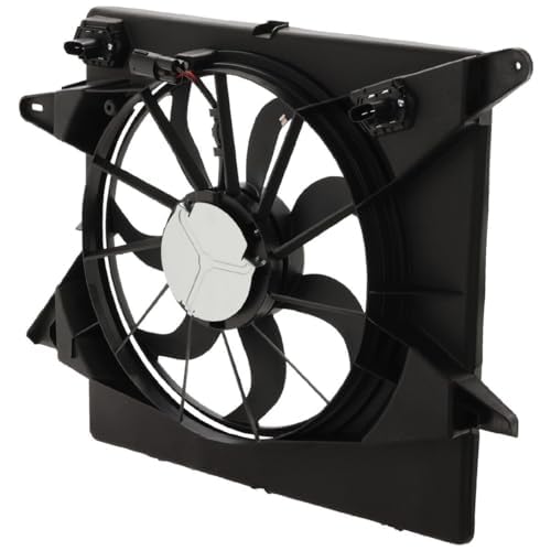 Front Radiator Cooling Fan Assembly Plastic Direct Replacement Compatible with 2010-2016 Cadillac SRX GM3115234 20883034