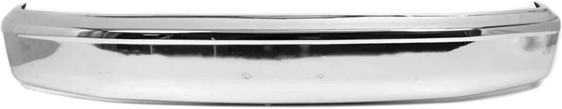 Front Bumper Face Bar Chrome Without Molding Holes Direct Replacement Compatible With 1992-1997 Ford F-Series FO1002236 F2TZ17757A