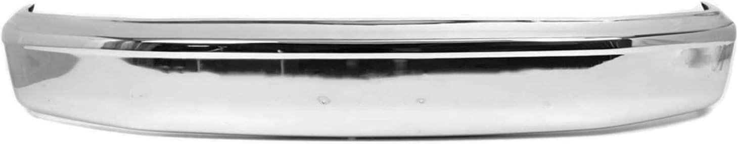 Front Bumper Face Bar Chrome Without Molding Holes Direct Replacement Compatible With 1992-1997 Ford F-Series FO1002236 F2TZ17757A