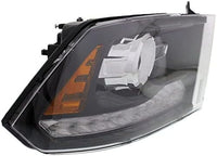 Set Of 2 Front Headlight Assembly With Black Interior Right Passenger & Left Driver Side Direct Replacement Compatible With 2014-2015 Ram 1500 2500 3500 CH2503245 CH2502245 68093220AB