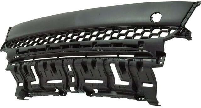 Front Bumper Upper Grille Textured Direct Replacement Compatible With 2017-2019 Kia Soul KI1036136 86561B2500
