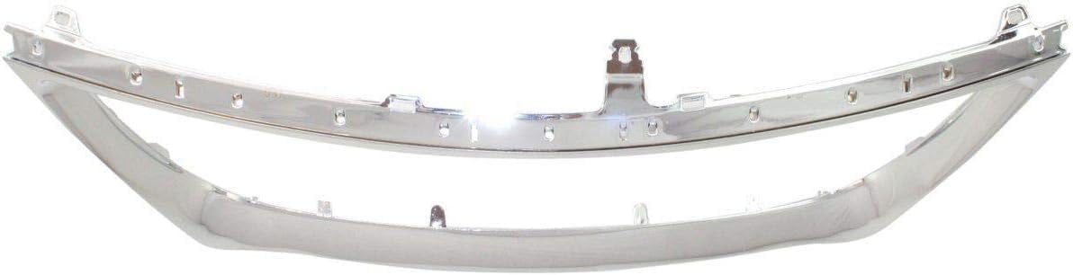 Front Grille Molding Outer Plastic Chrome Direct Replacement Compatible With 2007-2009 Lexus ES350 LX1202101 5271133080