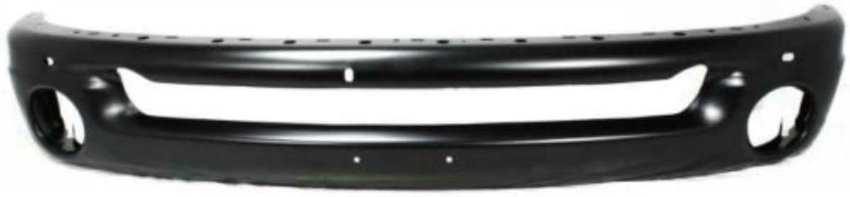 Front Bumper + Upper Cover Primed + Lower Valance Air Dam + Inner Filler + Step Pad Molding Direct Replacement Compatible With 2006-2009 Dodge Ram 1500 2500 3500 CH1014100 CH1002377